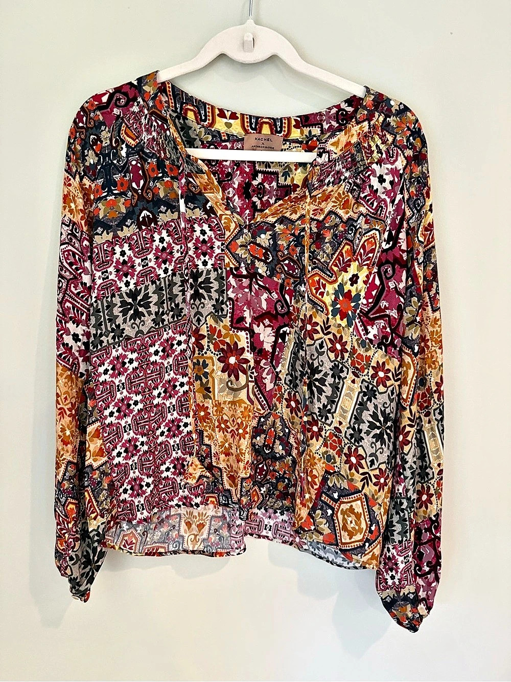 Kachel x Anthropologie Floral Print Blouse Size 8
